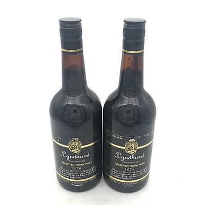 2x Bottles of Lyndhurst 1978 Selected Tawny Port