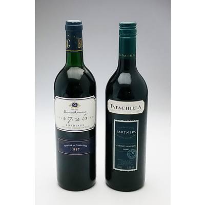 Tatachilla 'Partners' 2003 Cabernet Shiraz and Barton & Guestier Reserve 1997 Bordeaux (2)