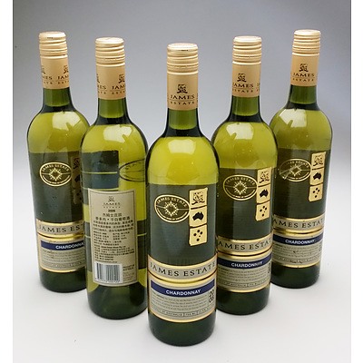 James Estate 2008 Chardonnay - Lot of Five Bottles (5)