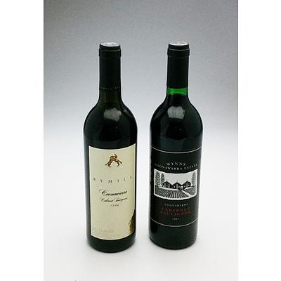 Wynns Coonawarra 1997 Cabernet Sauvignon and Rymill 1996 Cabernet Sauvignon (2)