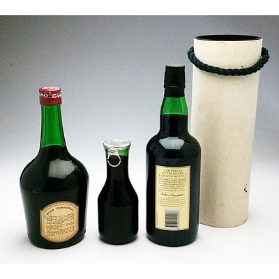 Marshal & Dent Lawyers Commemorative Liqueur muscat, Grand Commandaria Dessert Wine No 33 and a 300ml Orlando Tawny Port (3)