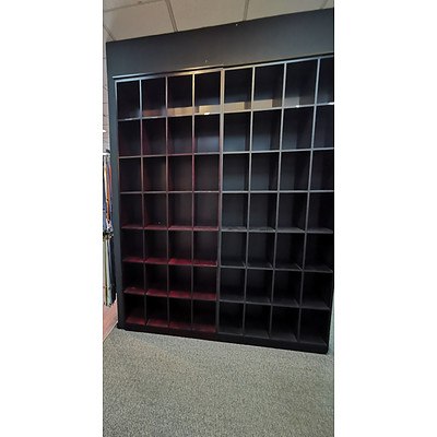 Stained Timber Pidgeon Hole Units - Lot of 4