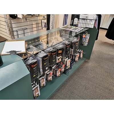 L-Shaped Glass Laminate Reception Counter