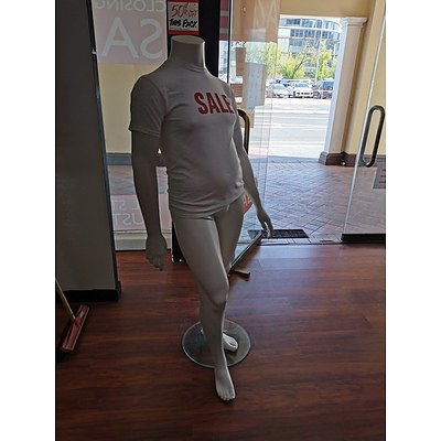 White Oversized Mannequin (36cm waist) - Lot of 4