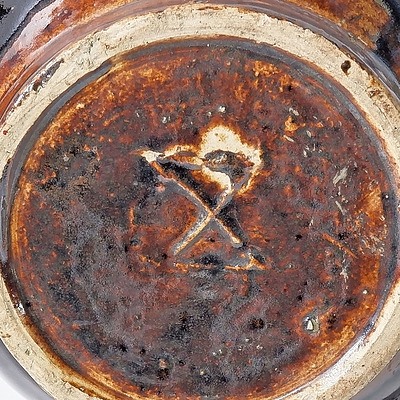 Chinese Stoneware Oil Bottle C1860s from the Ballarat Goldfields