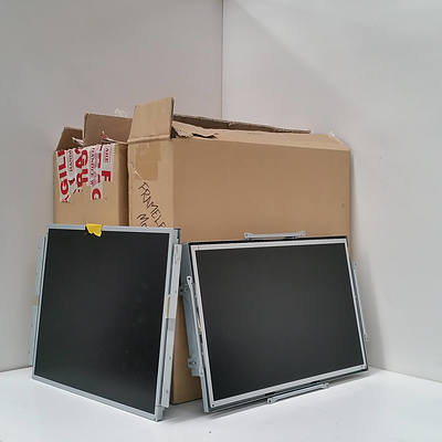 Lot Of 5 Assorted Frameless Monitors