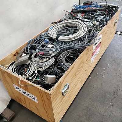 HUGE Crate Of Cables - I.T, AV and Electrical