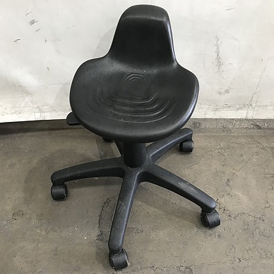 Vintage Schoolchair with Lecture Platform and A Gaslift Stool