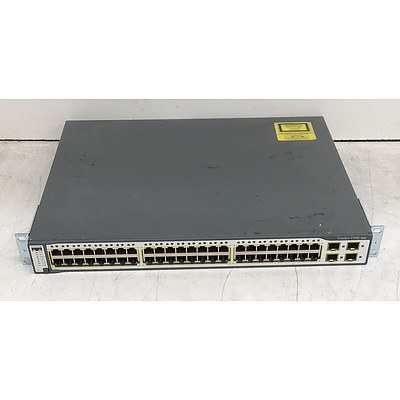 Cisco Catalyst (WS-C3750G-48TS-S V04) 3750G Series 48-Port Gigabit Managed Switch