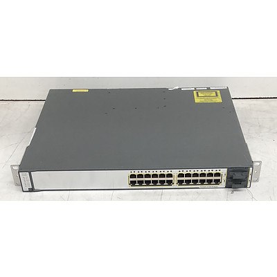 Cisco Catalyst (WS-C3750E-24TD-E V03) 3750-E Series 24-Port Gigabit Managed Switch