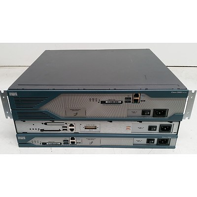Cisco 2800 Series Integrated Services Router - Lot of Three