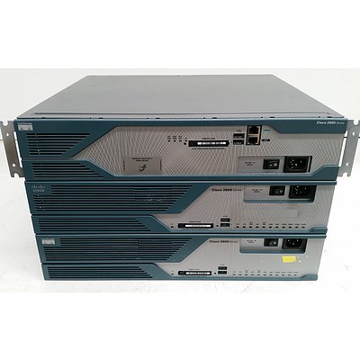 Cisco 2800 Series & 3800 Series Integrated Services Router - Lot of Three