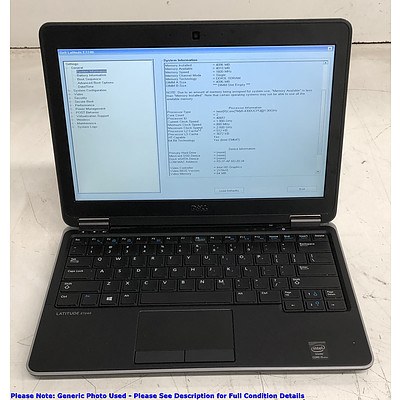 Dell Latitude E7240 12.5-Inch HD Intel Core i5 (4300U) 1.90GHz CPU Laptop