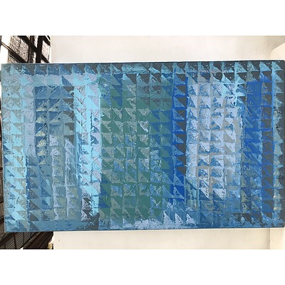 Abstract Stretch Canvas Mixed Media Print