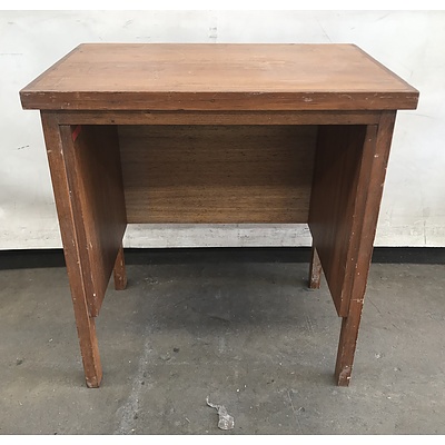 Retro Office Lounge with Wooden Sidetable