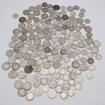 71 Australian Sixpence 1910 - 1963 and 80 Australian Threepence 1912-1964
