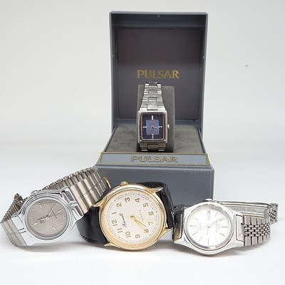 Four Vintage Ladies Wrist Watches, Including Seiko and Citizen