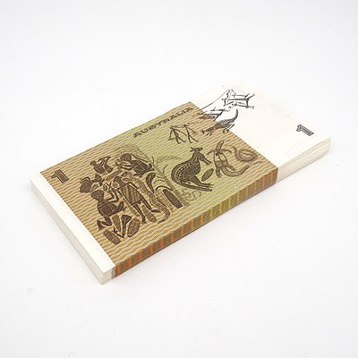 100 Consecutively Numbered Uncirculated $1 Johnston/Stone Paper Notes DGZ057845-DGZ057944