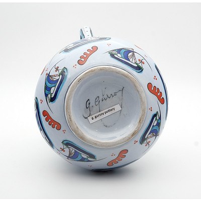 Good Quality Iznik Style Pottery Ewer from the Gursoy Workshop Turkey, Late 20th Century