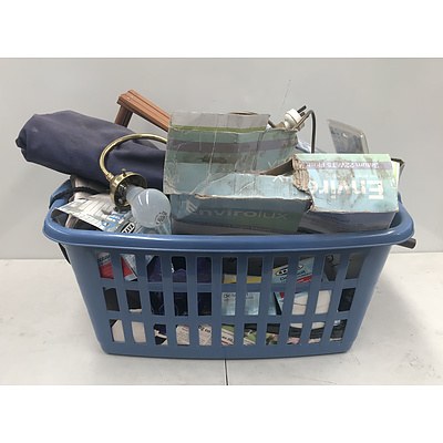 Varied Group of Household Items Including Standing Lamp, Doorknobs, Light Fittings and Much More