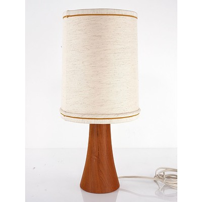 Retro Teak Based Table Lamp