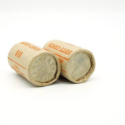 Two RAM 1982 Brisbane Commonwealth Games 50 Cent Rolls
