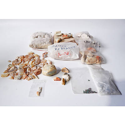 Quantity of Uncut Opal and Opal Matrix