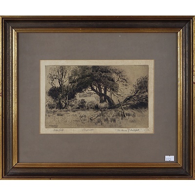 Victor Cobb (1876-1945), The Hours of Twilight 1920, Drypoint