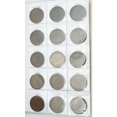 Australian Penny Album 1910 to 1964