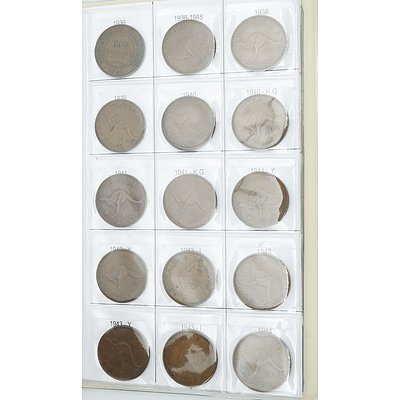 Australian Penny Album 1910 to 1964