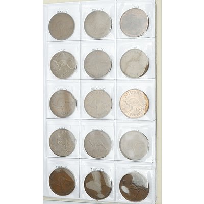 Australian Penny Album 1910 to 1964