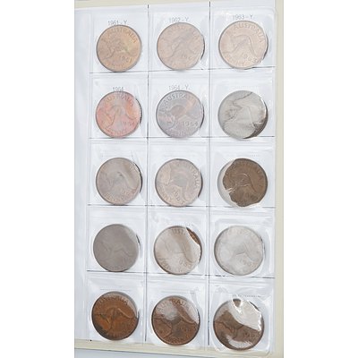 Australian Penny Album 1910 to 1964