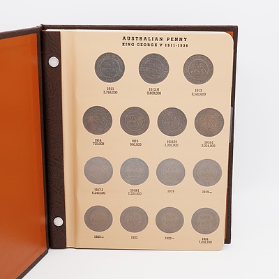 Australian Penny Dansco Push In Album 1911 to 1964