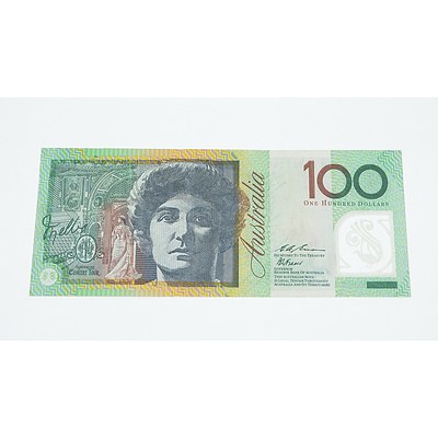 1996 $100 Test Note, AN96 957769