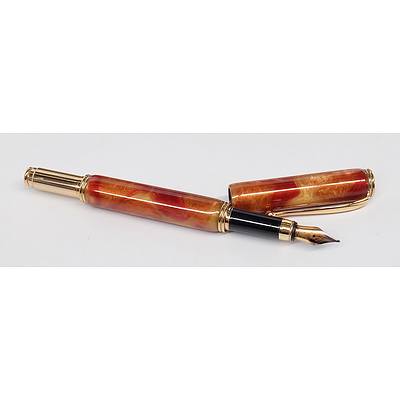 Resin Fountain Pen Hand Made in Tasmania by Barry Roberts
