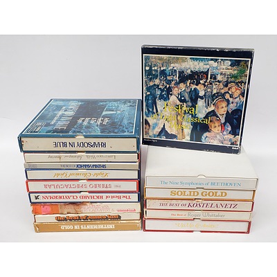 Quantity of 15 Boxed Vynil LP Record Sets Including The Best of Johnny Mathis, The Best of Roger Whittaker and More
