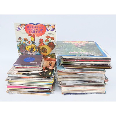 Quantity of Approximately 70 Vinyl LP Records and 10 Vinyl Singles Including Neil Diamond,  Sergio Mende