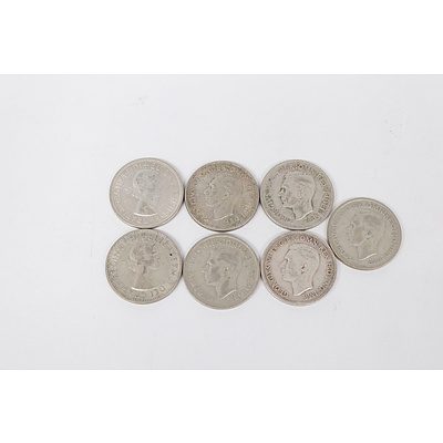 Seven Australian Florins