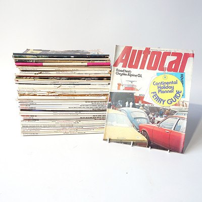 Approximately 35 'Autocar' Magazines from the 1960's and 1970's.