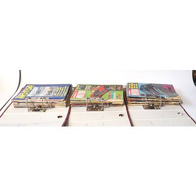 Approximately 20 'Modern Motor' Magazines from the 70's in Lever Arch Folders