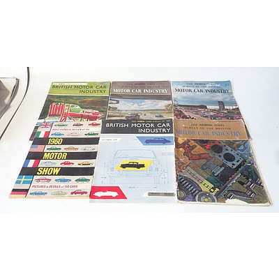 Range Rover Owners Club Magazines, Two Folders of Automobile Ephemera and 5 'The Times' Motor Car Industry Supplement.