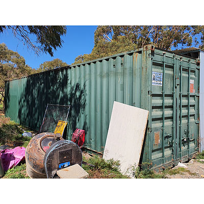 Lot 159 - 40ft Cor-Ten Steel Shipping Container