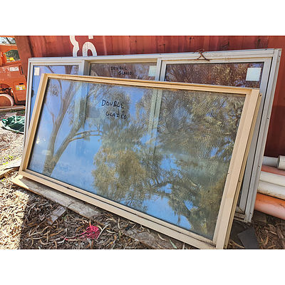 Lot 162 - Large Double Glazed Windows - Lot of 2