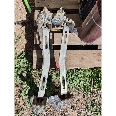 Lot 207 - Pair of Antique Style Rails