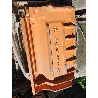 Lot 221 - Montoro Swiss Terracotta Roof Tiles - Pallet Lot of Approx 160 Tiles