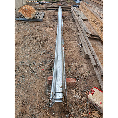 Lot 239 - Galvanised Roof Purlins/Floor Joists - Lot of 9