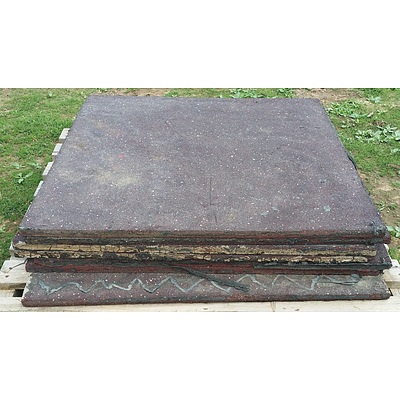 Lot 43 - Rubber Floor Tiles - Lot of 7 Tiles