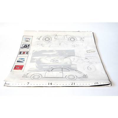 '50 Years Porsche 1948-1998' Calendar for June 1998 to Jan 2000
