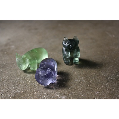 3 Pocket Wombats - English Garden   by Luna Ryan