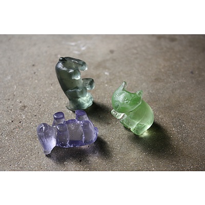 3 Pocket Wombats - English Garden   by Luna Ryan